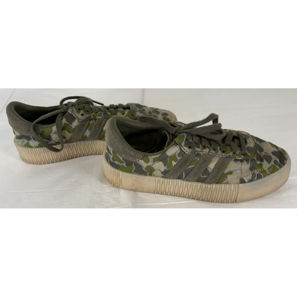 Adidas Originals Sambarose Olive‎ Camo Women's Athletic Shoes EE4677 Size 6